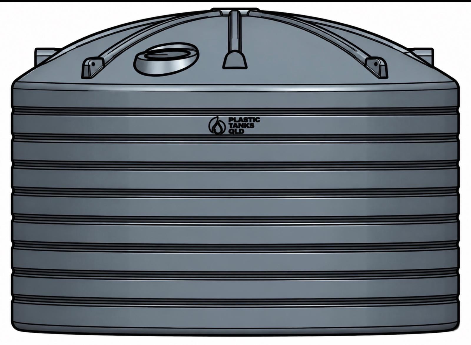 22,500 litre round poly water tank — Plastic Tanks QLD Brisbane